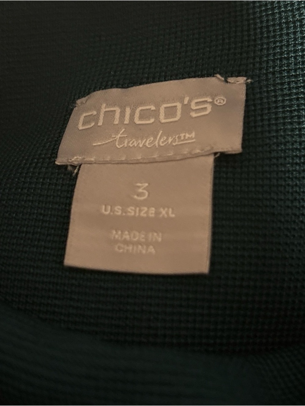 Chicos Easy Chic Sleeveless Sweater Mock Jasper Green Size 3 (XL) NWT - Picture 6 of 7